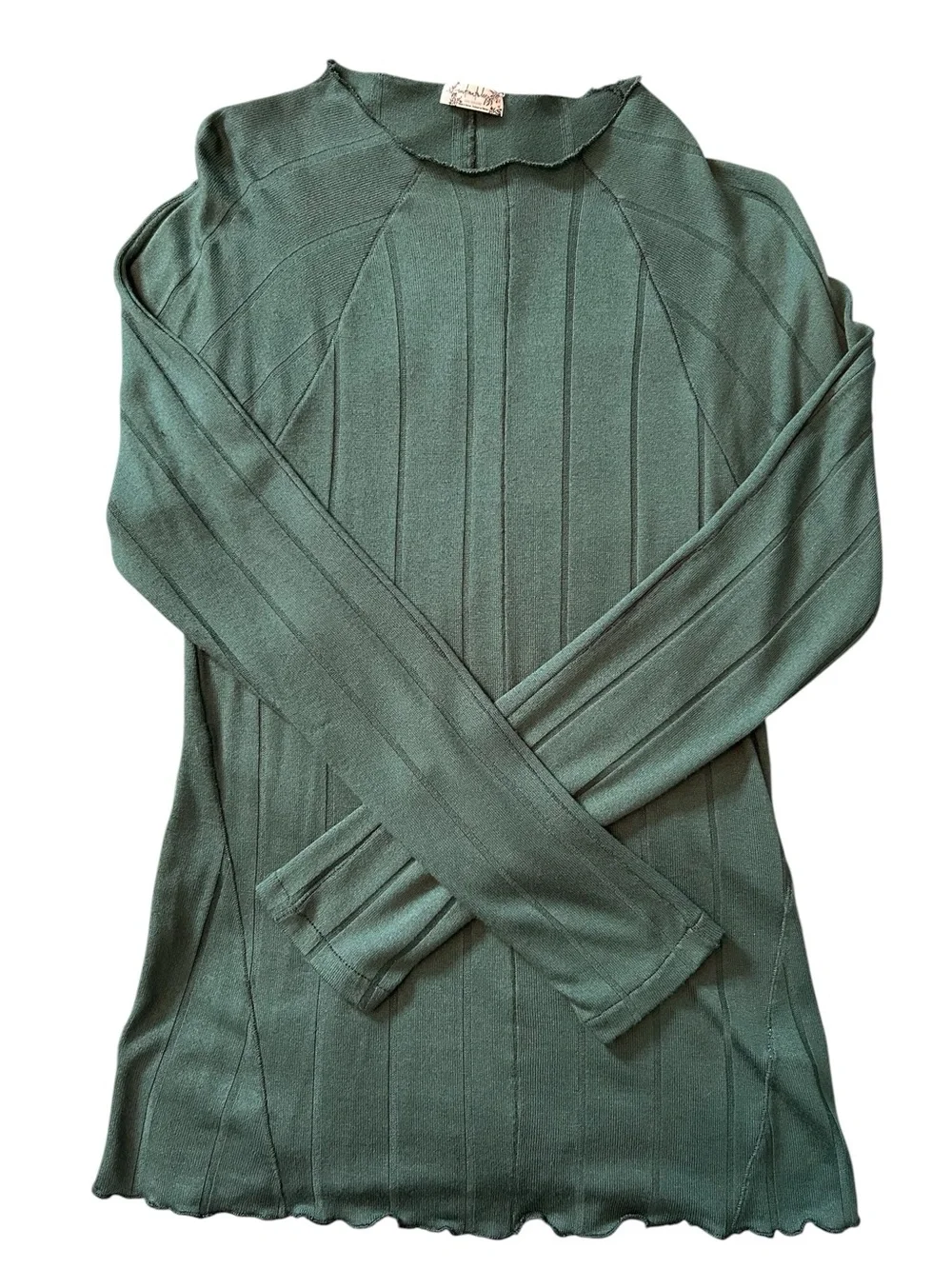 Free People Wide Eyed Mock Neck Top - Size XL, Alpine Trail